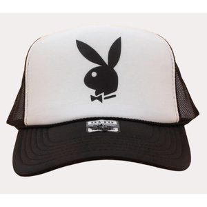 Bunny Trucker Hat Mesh Hat New Adjustable Hat Play Boy Bunny Hat
